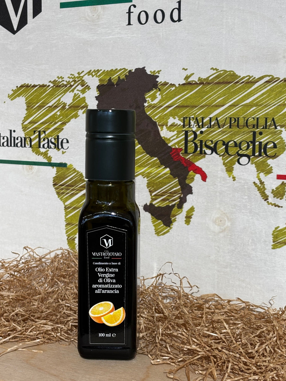 Olio Extra Vergine di Oliva aromatizzato all'ARANCIA 100ml