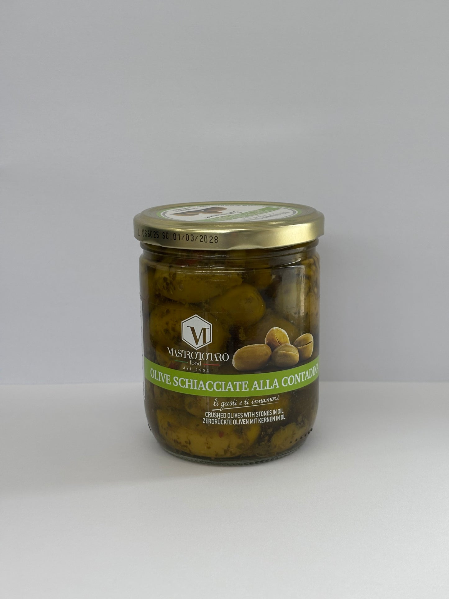 OLIVE SCHIACCIATE ALLA CONTADINA 410g