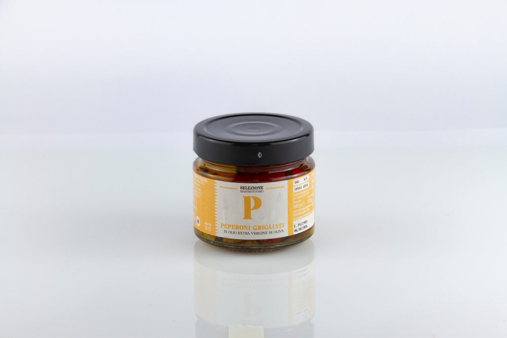 PEPERONI GRIGLIATI IN OLIO EXTRA VERGINE DI OLIVA 180g SELEZIONE MASTROTOTARO