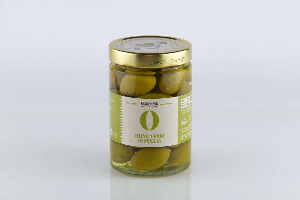 OLIVE VERDI DI PUGLIA 550g SELEZIONE MASTROTOTARO
