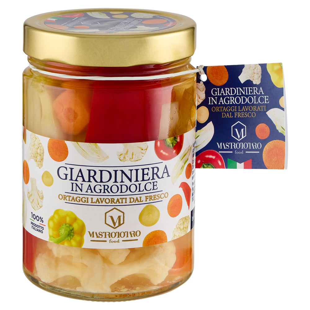 GIARDINIERA IN AGRODOLCE 560g TOP (peperoni, cavolfiori, carote, finocchi)