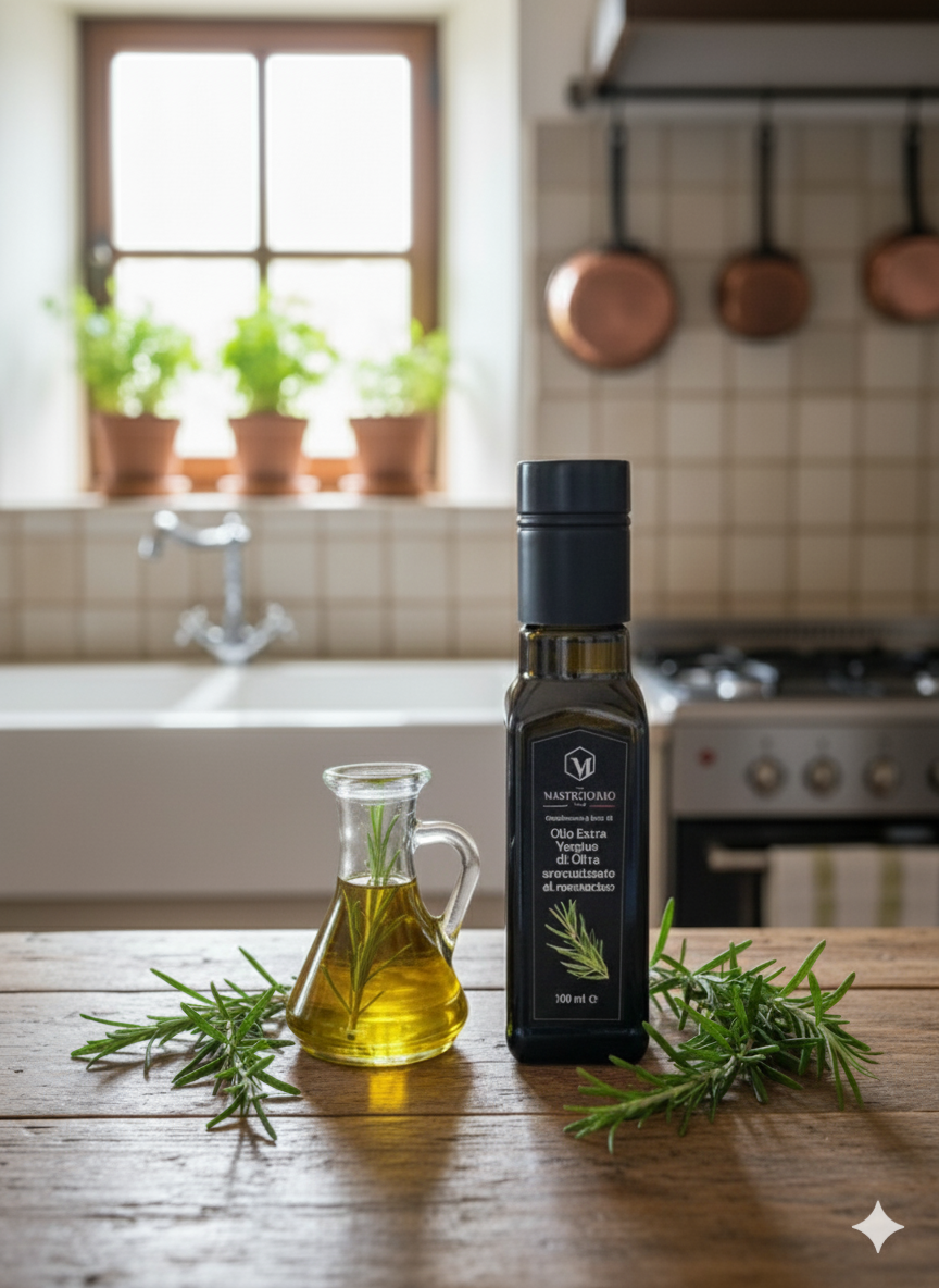 Olio Extra Vergine di Oliva aromatizzato al ROSMARINO 100ml