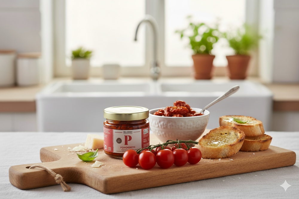 POMODORINI ESSICCATI in olio extra vergine di oliva 190g Selezione Mastrototaro