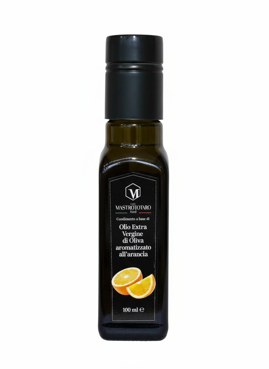 Olio Extra Vergine di Oliva aromatizzato all'ARANCIA 100ml
