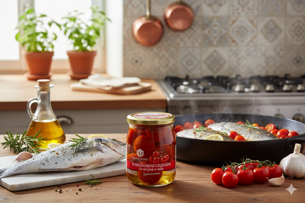 POMODORINI CILIEGINI IN ACQUA E SALE 540g