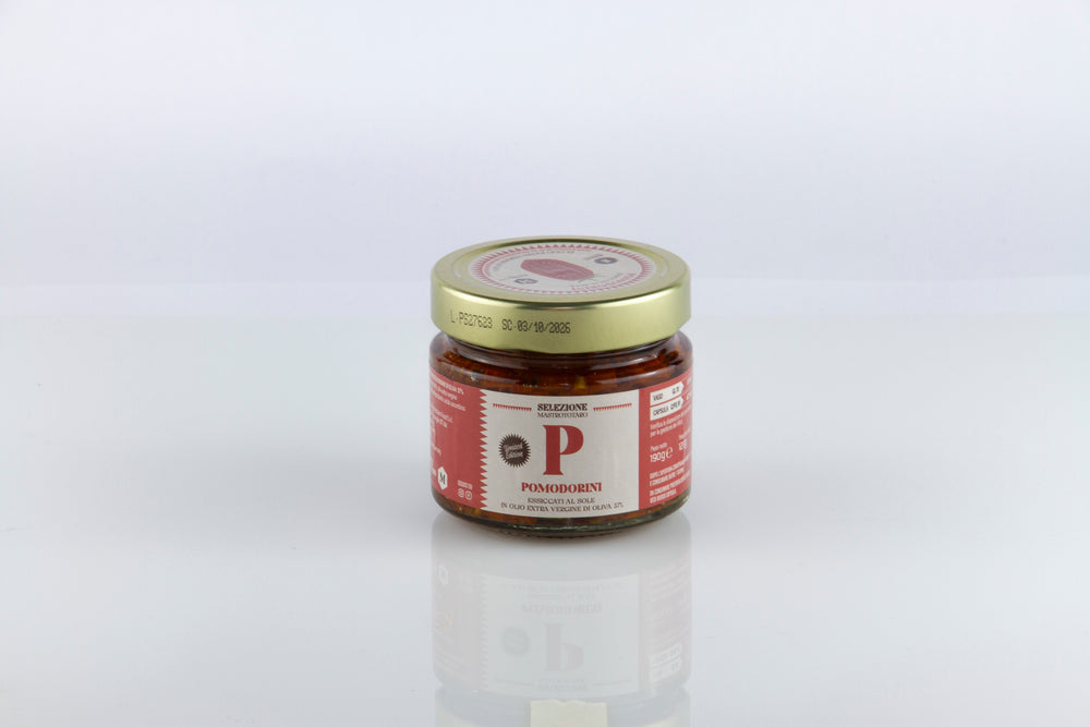 POMODORINI ESSICCATI IN OLIO EXTRA VERGINE DI OLIVA 190g