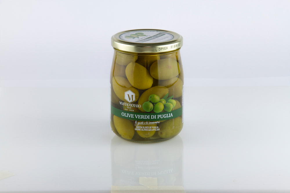 GREEN OLIVES FROM PUGLIA 580ml